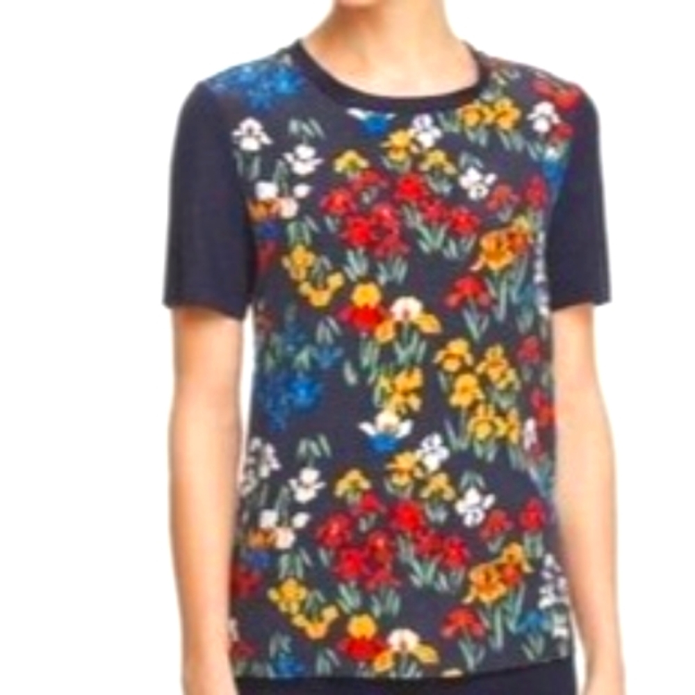Tory Burch Floral Print Top - Multicolor